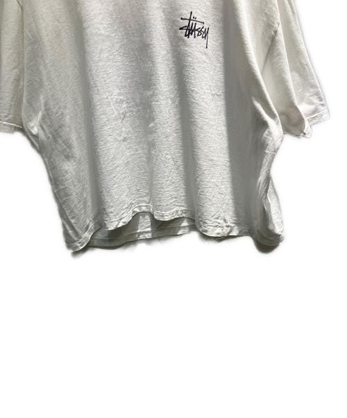 stussy（ステューシー）stussy (ステューシー) ロゴプリントTシャツ ホワイト サイズ:XLの古着・服飾アイテム
