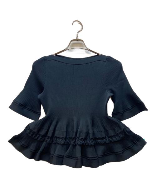 CELFORD（セルフォード）CELFORD (セルフォード) テクスチャードニットプルオーバー ブラック サイズ:FREEの古着・服飾アイテム