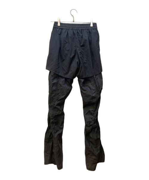 SLY（スライ）SLY (スライ) LACE UP ATHLEISURE FLARE PT ブラック サイズ:2の古着・服飾アイテム