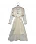 PAMEO POSE (パメオポーズ) Sheer Point Line Dress/シアーポイントラインドレス ベージュ サイズ:Free 未使用品：7000円