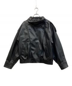 中古・古着通販】ZARA (ザラ) フェイクレザージャケット ブラック