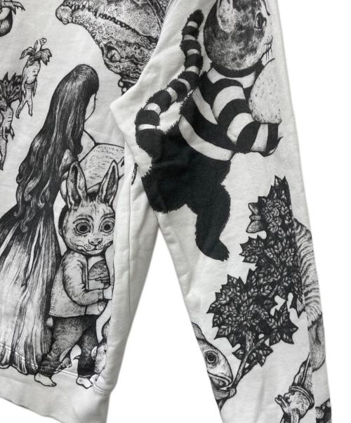 Yuko Higuchi（ユウコ ヒグチ）Yuko Higuchi (ユウコ ヒグチ) プリントスウェット ホワイト サイズ:SIZE Lの古着・服飾アイテム