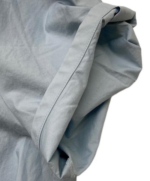 BALLSEY（ボールジィ）BALLSEY (ボールジィ) プロセスドコットン ネックフリルブラウス ブルー サイズ:sizeSの古着・服飾アイテム