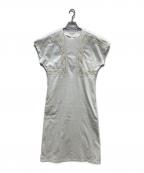 MURRALミューラル）の古着「Framed embroidered jersey dress」｜ホワイト