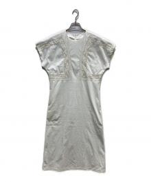 MURRAL（ミューラル）の古着「Framed embroidered jersey dress」｜ホワイト