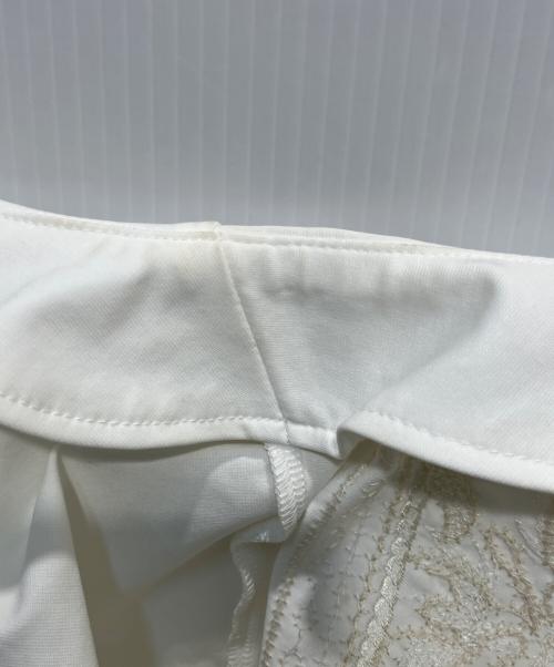MURRAL（ミューラル）MURRAL (ミューラル) Framed embroidered jersey dress ホワイト サイズ:2の古着・服飾アイテム