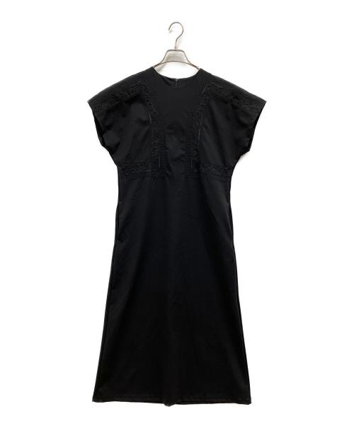 MURRAL（ミューラル）MURRAL (ミューラル) Framed embroidered jersey dress ブラック サイズ:2の古着・服飾アイテム