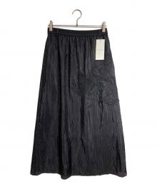 MURRAL（ミューラル）の古着「エンブロイダード スカート/Flutter patchwork embroidered skirt」｜ブラック