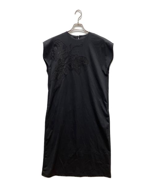 MURRAL（ミューラル）MURRAL (ミューラル) Flutter patchwork embroidered dress ブラック サイズ:2の古着・服飾アイテム