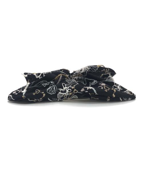 MURRAL（ミューラル）MURRAL (ミューラル) Tears flower lace scrunchie ブラックの古着・服飾アイテム