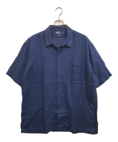 POLO RALPH LAUREN（ポロ・ラルフローレン）POLO RALPH LAUREN (ポロ・ラルフローレン) オープンカラーシャツ ネイビー サイズ:XLの古着・服飾アイテム