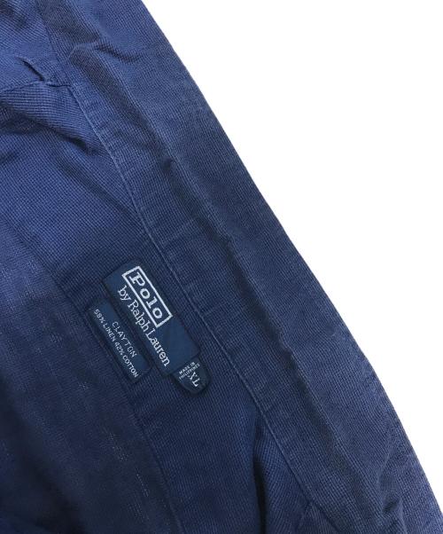 POLO RALPH LAUREN（ポロ・ラルフローレン）POLO RALPH LAUREN (ポロ・ラルフローレン) オープンカラーシャツ ネイビー サイズ:XLの古着・服飾アイテム
