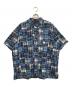 POLO RALPH LAUREN（ポロ・ラルフローレン）の古着「半袖パッチワークシャツ」｜ブルー