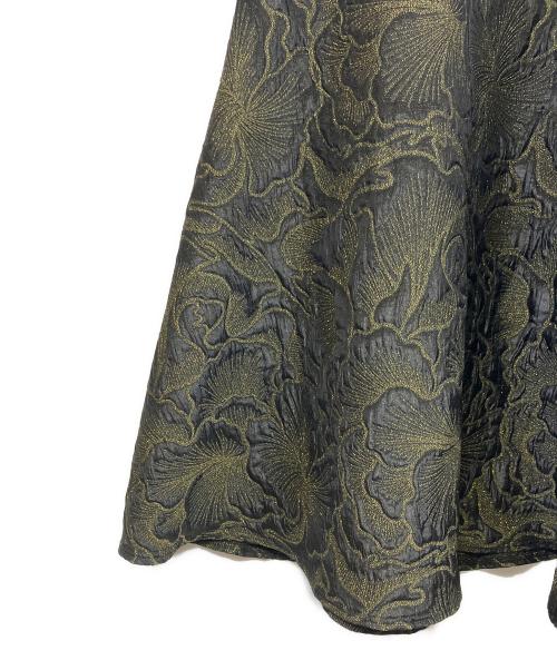 TADASHI SHOJI（タダシ ショージ）TADASHI SHOJI (タダシ ショージ) ベアトップロングドレス ブラック サイズ:Freeの古着・服飾アイテム