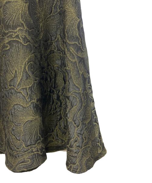 TADASHI SHOJI（タダシ ショージ）TADASHI SHOJI (タダシ ショージ) ベアトップロングドレス ブラック サイズ:Freeの古着・服飾アイテム