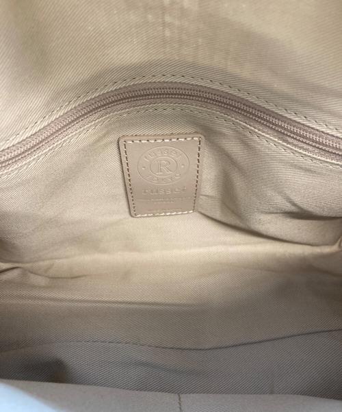 russet（ラシット）russet (ラシット) ナイロンラフィアミニボストンバッグ アイボリー 未使用品の古着・服飾アイテム