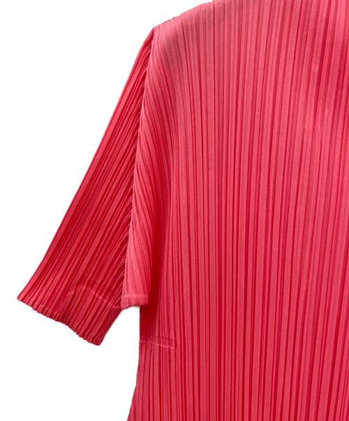 PLEATS PLEASE（プリーツプリーズ）PLEATS PLEASE (プリーツプリーズ) スリットプリーツワンピース ピンク サイズ:3の古着・服飾アイテム