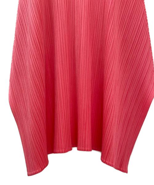 PLEATS PLEASE（プリーツプリーズ）PLEATS PLEASE (プリーツプリーズ) スリットプリーツワンピース ピンク サイズ:3の古着・服飾アイテム