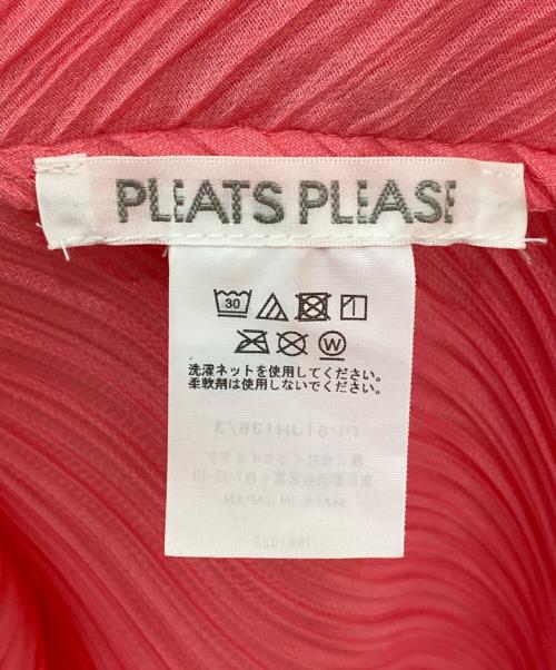 PLEATS PLEASE（プリーツプリーズ）PLEATS PLEASE (プリーツプリーズ) スリットプリーツワンピース ピンク サイズ:3の古着・服飾アイテム