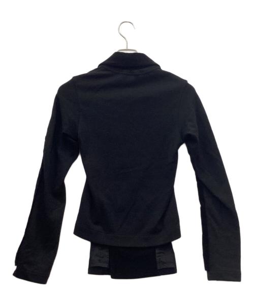 COMME des GARCONS（コムデギャルソン）COMME des GARCONS (コムデギャルソン) 00sベロアダブルジャケット ブラック サイズ:Sの古着・服飾アイテム