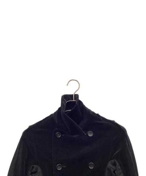 COMME des GARCONS（コムデギャルソン）COMME des GARCONS (コムデギャルソン) 00sベロアダブルジャケット ブラック サイズ:Sの古着・服飾アイテム