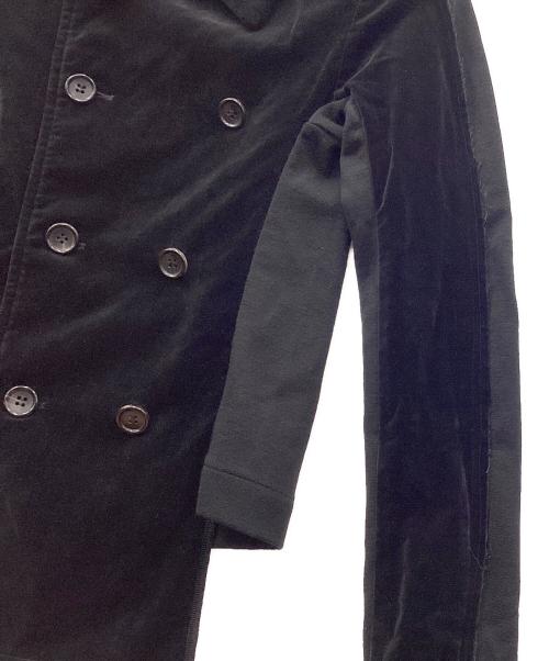 COMME des GARCONS（コムデギャルソン）COMME des GARCONS (コムデギャルソン) 00sベロアダブルジャケット ブラック サイズ:Sの古着・服飾アイテム