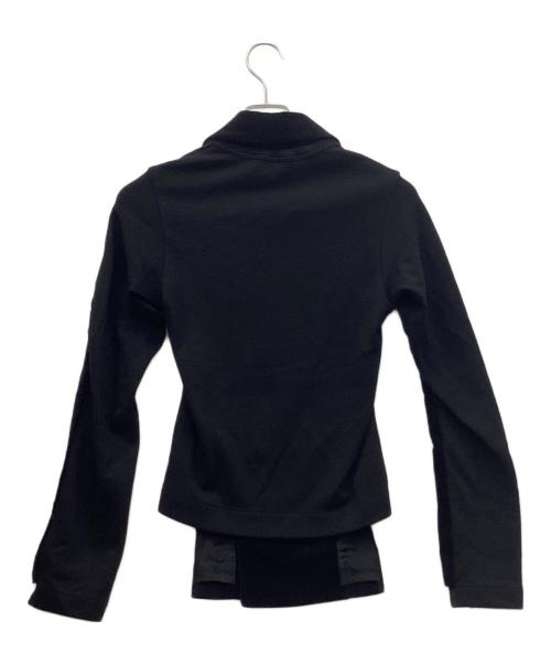 COMME des GARCONS（コムデギャルソン）COMME des GARCONS (コムデギャルソン) 00sベロアダブルジャケット ブラック サイズ:Sの古着・服飾アイテム