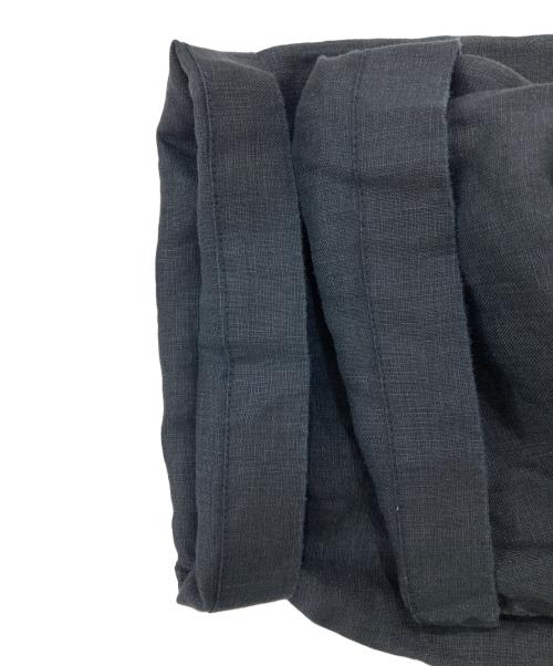 KAGURE（カグレ）KAGURE (カグレ) リネンハーフスリーブオールインワン ブラック サイズ:Freeの古着・服飾アイテム