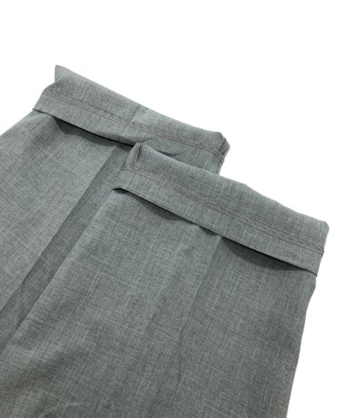 mizuiro-ind（ミズイロインド）mizuiro-ind (ミズイロインド) wide slacks/ワイドスラックス グレー サイズ:Freeの古着・服飾アイテム