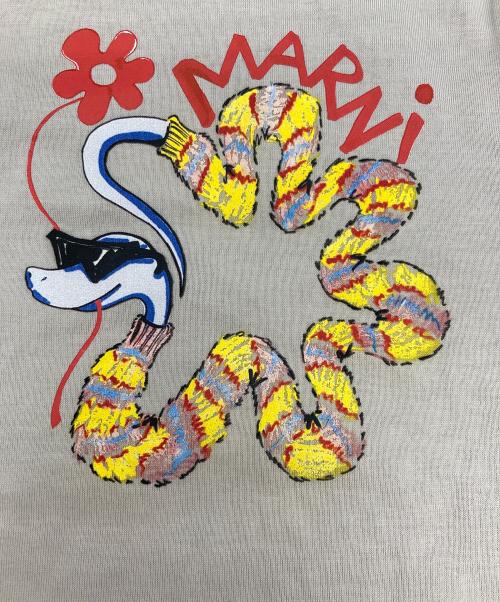 MARNI（マルニ）MARNI (マルニ) スネークプリントTシャツ グレー サイズ:SIZE 38の古着・服飾アイテム
