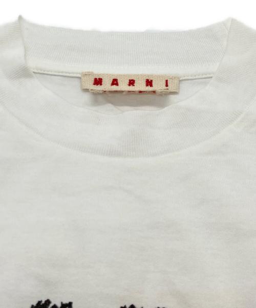 MARNI（マルニ）MARNI (マルニ) ロゴTシャツ ホワイト サイズ:size44の古着・服飾アイテム