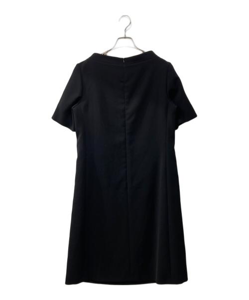 ESCADA（エスカーダ）ESCADA (エスカーダ) 装飾ワンピース ブラック サイズ:38の古着・服飾アイテム