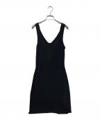 Calvin Kleinカルバンクライン）の古着「Cross Back Mini Dress」｜ブラック