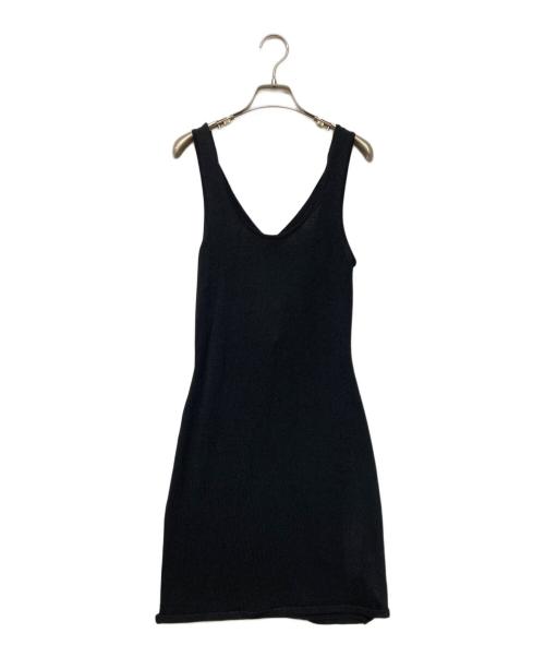 Calvin Klein（カルバンクライン）Calvin Klein (カルバンクライン) Cross Back Mini Dress ブラック サイズ:SIZE Mの古着・服飾アイテム