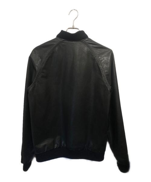 Maison Margiela（メゾンマルジェラ）Maison Margiela (メゾンマルジェラ) 04SS 八の字レザーボンバージャケット ブラック サイズ:46の古着・服飾アイテム