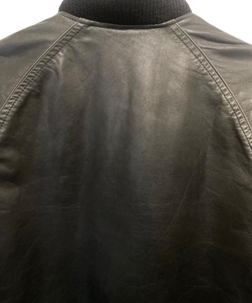 Maison Margiela（メゾンマルジェラ）Maison Margiela (メゾンマルジェラ) 04SS 八の字レザーボンバージャケット ブラック サイズ:46の古着・服飾アイテム