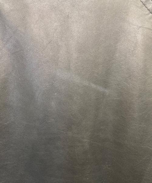 Maison Margiela（メゾンマルジェラ）Maison Margiela (メゾンマルジェラ) 04SS 八の字レザーボンバージャケット ブラック サイズ:46の古着・服飾アイテム