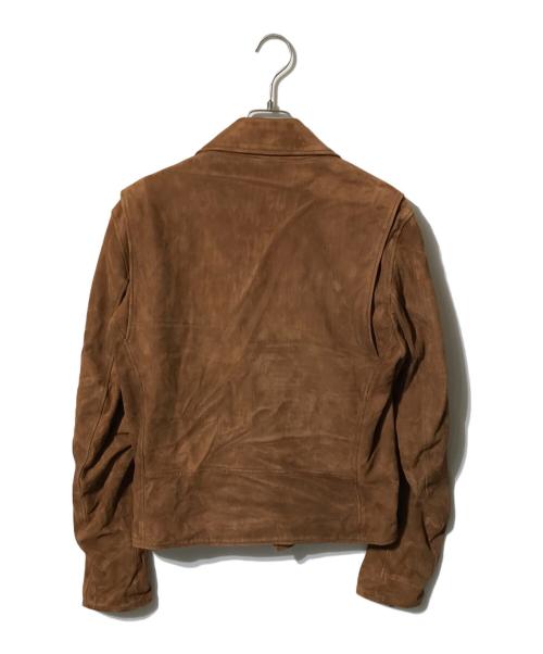 TAGLIATORE（タリアトーレ）TAGLIATORE (タリアトーレ) スウェードライダースジャケット ブラウン サイズ:50の古着・服飾アイテム