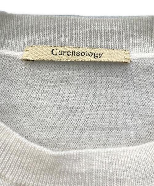Curensology（カレンソロジー）Curensology (カレンソロジー) ハイゲージレースニットプルオーバー アイボリー サイズ:Free 未使用品の古着・服飾アイテム