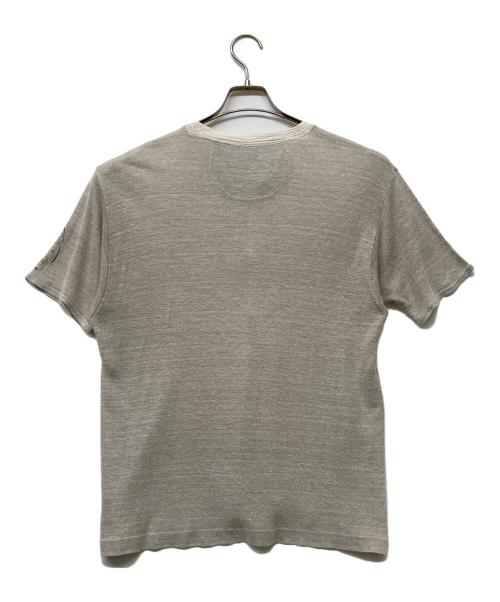 KAPITAL（キャピタル）KAPITAL (キャピタル) ヘンリーネックリネンニット グレー サイズ:2の古着・服飾アイテム