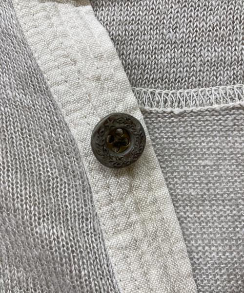 KAPITAL（キャピタル）KAPITAL (キャピタル) ヘンリーネックリネンニット グレー サイズ:2の古着・服飾アイテム