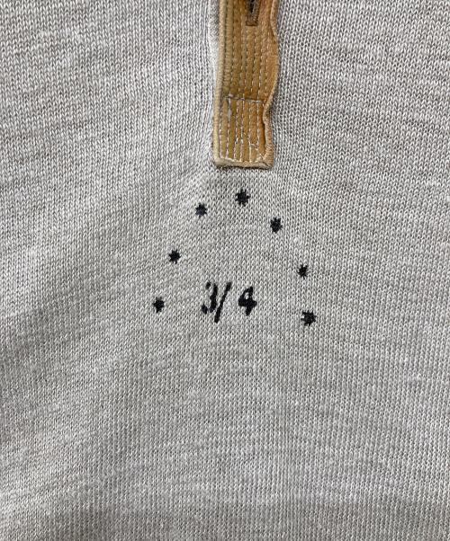KAPITAL（キャピタル）KAPITAL (キャピタル) ヘンリーネックリネンニット グレー サイズ:2の古着・服飾アイテム
