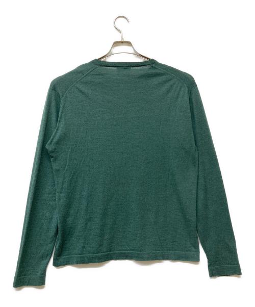 JOHN SMEDLEY（ジョンスメドレー）JOHN SMEDLEY (ジョンスメドレー) ウールコットンニット グリーン サイズ:sizeⅯの古着・服飾アイテム