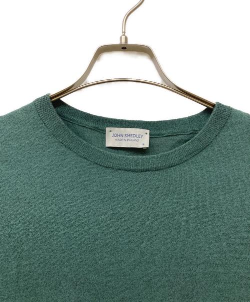 JOHN SMEDLEY（ジョンスメドレー）JOHN SMEDLEY (ジョンスメドレー) ウールコットンニット グリーン サイズ:sizeⅯの古着・服飾アイテム