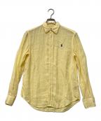 POLO RALPH LAURENポロ・ラルフローレン）の古着「RELAXED FIT LINEN SHIRT(リラックスフィット リネン シャツ)」｜イエロー