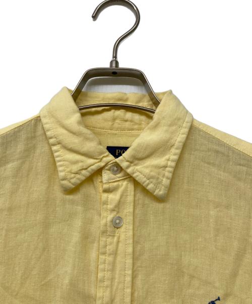 POLO RALPH LAUREN（ポロ・ラルフローレン）POLO RALPH LAUREN (ポロ・ラルフローレン) RELAXED FIT LINEN SHIRT(リラックスフィット リネン シャツ) イエロー サイズ:XSの古着・服飾アイテム