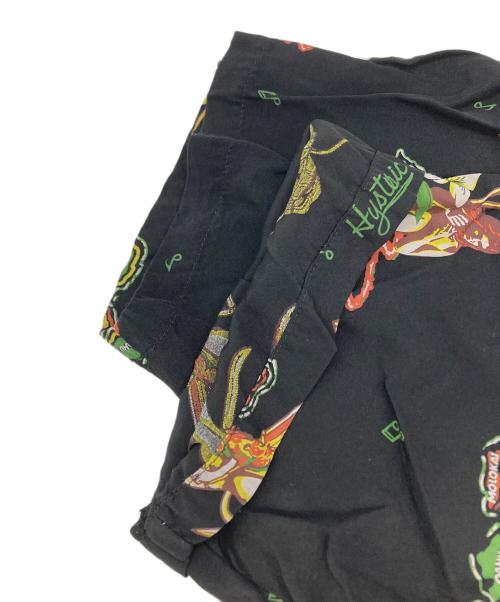 Hysteric Glamour（ヒステリックグラマー）Hysteric Glamour (ヒステリックグラマー) ISLAND DREAMS柄 アロハシャツ ブラック サイズ:Lの古着・服飾アイテム