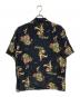 Hysteric Glamour (ヒステリックグラマー) ISLAND DREAMS柄 アロハシャツ ブラック サイズ:L：9000円