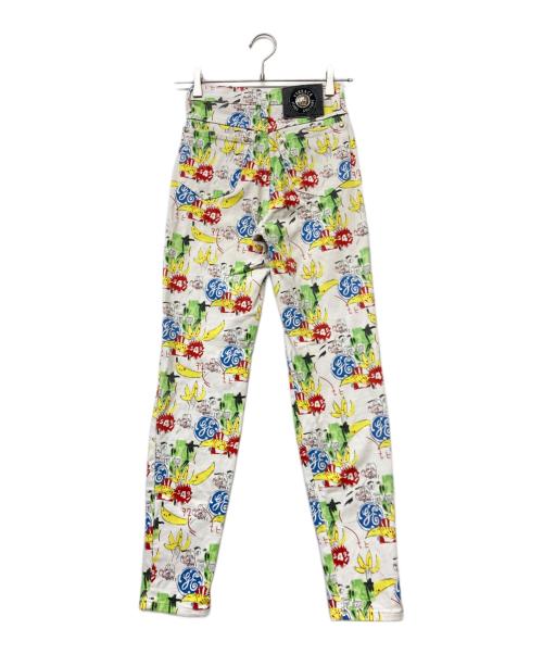 VERSACE JEANS COUTURE（ヴェルサーチ ジーンズクチュール）VERSACE JEANS COUTURE (ヴェルサーチ ジーンズクチュール) 総柄パンツ ホワイト サイズ:SIZE66㎝の古着・服飾アイテム