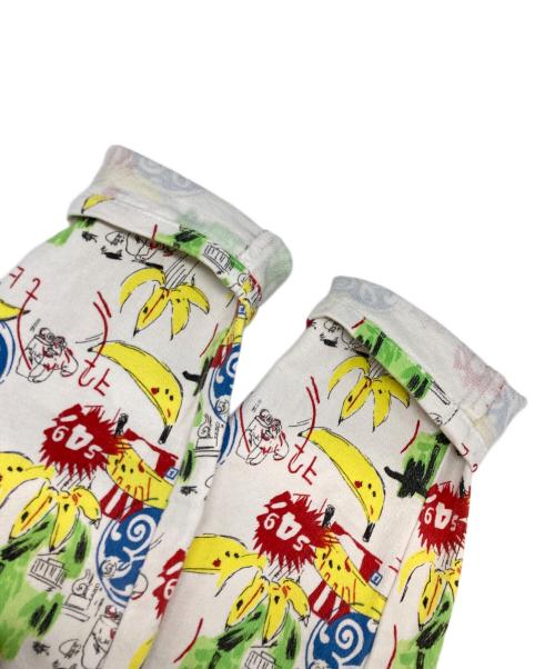 VERSACE JEANS COUTURE（ヴェルサーチ ジーンズクチュール）VERSACE JEANS COUTURE (ヴェルサーチ ジーンズクチュール) 総柄パンツ ホワイト サイズ:SIZE66㎝の古着・服飾アイテム